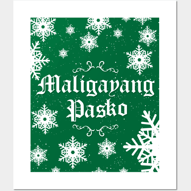 Maligayang Pasko - Team Green Wall Art by Design_Lawrence